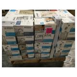 PALLET WITH ASSORTED MOEN/ PFISTER & DELTA COMPLETE FAUCET SETS! CUSTOMER RETURNS SEE PICS!