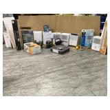 PALLET WITH ASSORTED HUMIDIFIERS/ HEATER/ FANS/ AIR COOLERS! CUSTOMER RETURNS SEE PICS!