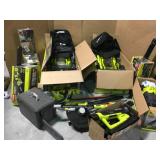 RYOBI OUTDOOR ASSORTED TOOLS! CUSTOMER RETURN SEE PICS!