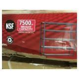 HUSKY Black 5-Tier Heavy Duty Welded Steel Garage Storage Shelving Unit (90 in. W x 90 in. H x 24 in. D) CUSTOMER RETURNS SEE PICS!