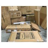 PALLET WITH GARAGE RACKS AND OTHER CABINETS! CUSTOMER RETURNS SEE PICS!