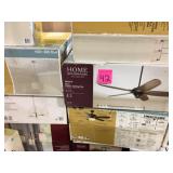 MIXED PALLET WITH ASSORTED HAMPTON BAY/ HOME DECOR COLLECTION CEILING FAN WITH LIGHT! DIFFERENT TYPES/MODELS! CUSTOMER RETURNS SEE PICS!