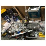 MISC ASSORTED PALLET WITH GARAGE/HOUSE AND WORK TOOLS! CUSTOMER RETURNS SEE PICS!