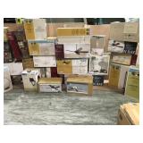 MIXED PALLET WITH ASSORTED HAMPTON BAY/ HOME DECOR COLLECTION CEILING FAN WITH LIGHT! DIFFERENT TYPES/MODELS! CUSTOMER RETURNS SEE PICS!