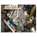 MISC ASSORTED PALLET WITH GARAGE/HOUSE AND WORK TOOLS! CUSTOMER RETURNS SEE PICS!