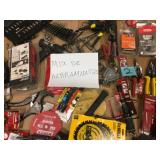 MISC ASSORTED PALLET WITH GARAGE/HOUSE AND WORK TOOLS! CUSTOMER RETURNS SEE PICS!