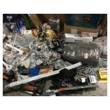 MISC ASSORTED PALLET WITH GARAGE/HOUSE AND WORK TOOLS! CUSTOMER RETURNS SEE PICS!