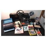 Montgomery Wards Model 885 Projector, Editing Scope and 17 - 8 MM film