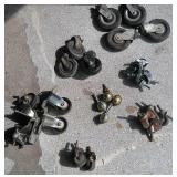 Casters of Various Sizes - Most Sets of 4 from 2" Diameter Wheels to 4"