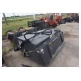 2018 Edge 72" Universal Mount Bobcat Skid Loader Skid Steer Sweeper Attachment