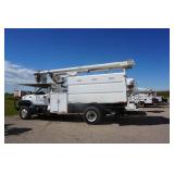 1998 GMC C7500 Boom Truck With Hydraulic Dump Chipper Box