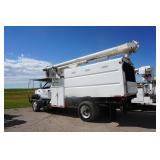 1998 GMC C7500 Boom Truck With Hydraulic Dump Chipper Box