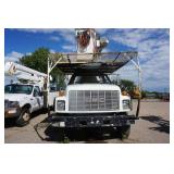 1998 GMC C7500 Boom Truck With Hydraulic Dump Chipper Box