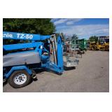 2012 Genie TZ-50 Tow Behind Boom Lift With Hydro Drive