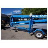 2012 Genie TZ-50 Tow Behind Boom Lift With Hydro Drive