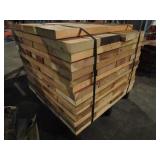 A PALLET OF PALLET RACKING SLATS