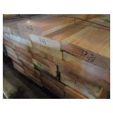 A PALLET OF PALLET RACKING SLATS