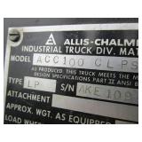 ALLIS CHALMERS 10,000 LB LP FORKLIFT