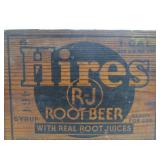 Vintage HIRES Root Beer Wooden Advertising Soda Crate