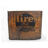 Vintage HIRES Root Beer Wooden Advertising Soda Crate