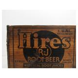 Vintage HIRES Root Beer Wooden Advertising Soda Crate