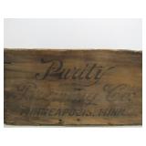 Antique Minneapolis PURITY BREWING Advertising Beer Crate