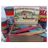 Large Lot of Vintage Building Toys - Tinker Toys etc