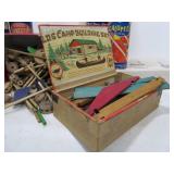 Large Lot of Vintage Building Toys - Tinker Toys etc