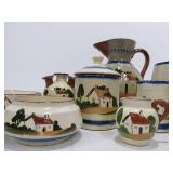 Group of Vintage Torquay Pottery Motto Ware