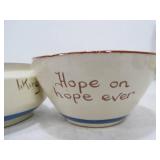 Group of Vintage Torquay Pottery Motto Ware