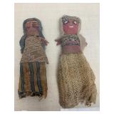 Acrylic Display w/Antique Peruvian Chancay Dolls