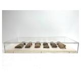 Acrylic Display w/Antique Peruvian Chancay Dolls