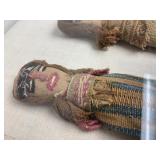 Acrylic Display w/Antique Peruvian Chancay Dolls