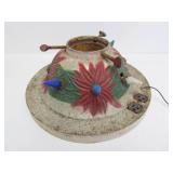 Old Vintage Cast Iron Lighted Christmas Tree Base