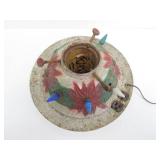 Old Vintage Cast Iron Lighted Christmas Tree Base