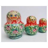 Vintage Hand Painted Russian Matryoshka Doll
