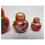 Vintage Hand Painted Russian Matryoshka Doll