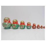 Vintage Hand Painted Russian Matryoshka Doll