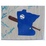 Vintage Folk Art Autographed Wooden MN TWINS Wall Plaque