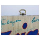 Vintage Folk Art Autographed Wooden MN TWINS Wall Plaque