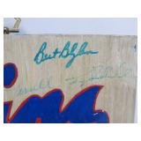 Vintage Folk Art Autographed Wooden MN TWINS Wall Plaque