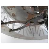 Very Cool Large Chrome Table Lamp w/ Vintage Hardware & Wrenches