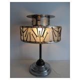 Very Cool Large Chrome Table Lamp w/ Vintage Hardware & Wrenches
