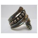 Large Vintage Southwestern Sterling Silver Bracelet