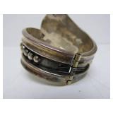 Large Vintage Southwestern Sterling Silver Bracelet