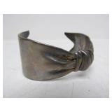 Heavy Vintage Signed Hotcakes Sterling Silver Cuff Bracelet