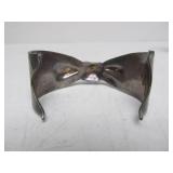 Heavy Vintage Signed Hotcakes Sterling Silver Cuff Bracelet