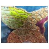 Hand Made Vintage Oriental Silk Dragon Tapestry