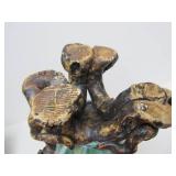 Large Art Pottery Double Vase w/Vines