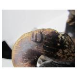 Large Art Pottery Double Vase w/Vines